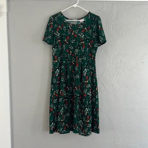 Lularoe Dresses | Gorgeous Green Feather Print Lularoe Amelia Dress | Color: Green | Size: Xl | Bvowles's Closet Lularoe Dresses | Gorgeous Green Feather Print Lularoe Amelia Dress | Color: Green | Size: Xl | Bvowles's Closet